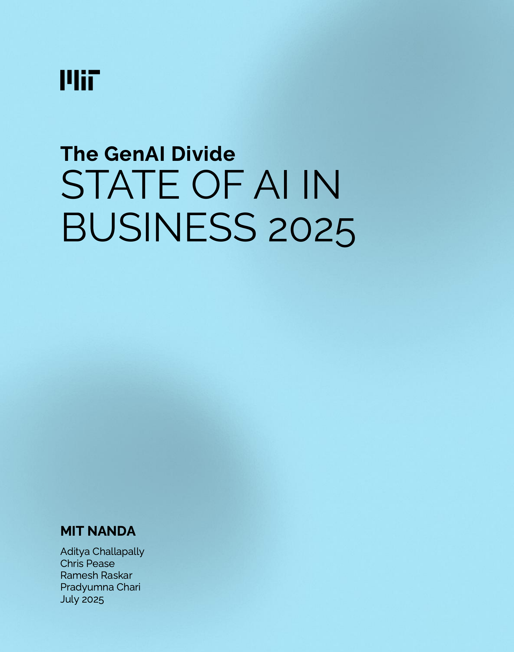 MIT NANDA — The GenAI Divide: State of AI in Business 2025