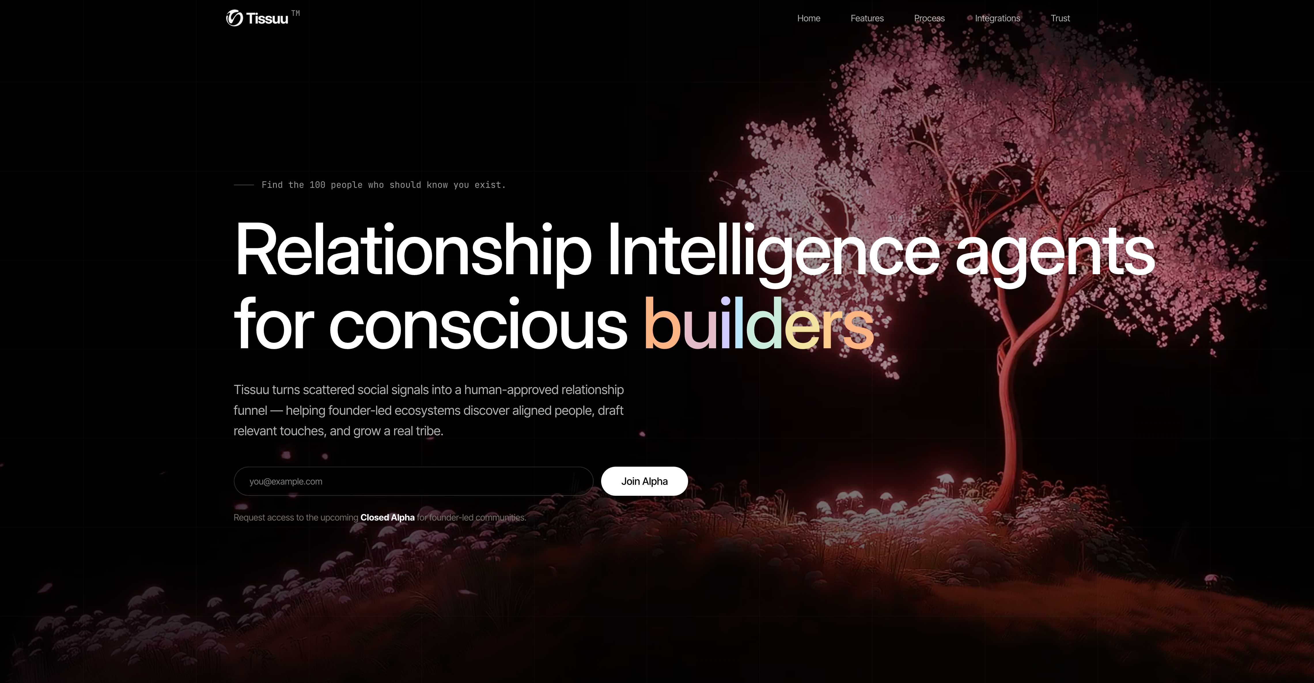 Tissuu — Relationship Intelligence for conscious builders